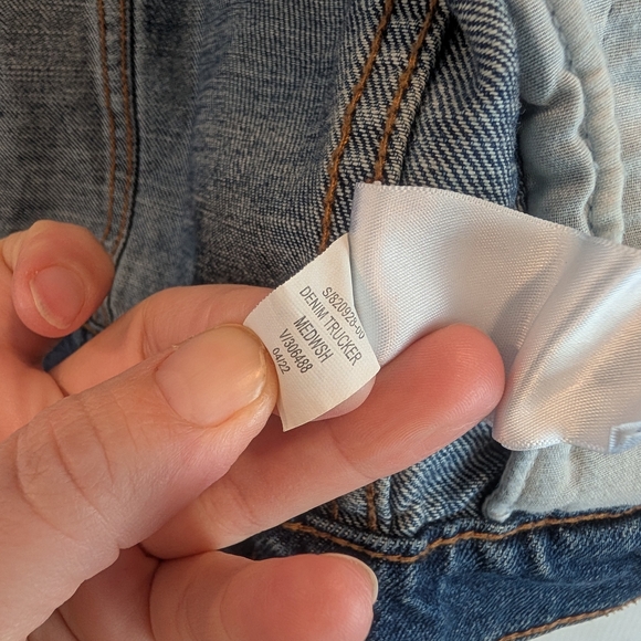 OLD NAVY Kids Boys Blue Denim Jacket Size 10/12 - Picture 7 of 9